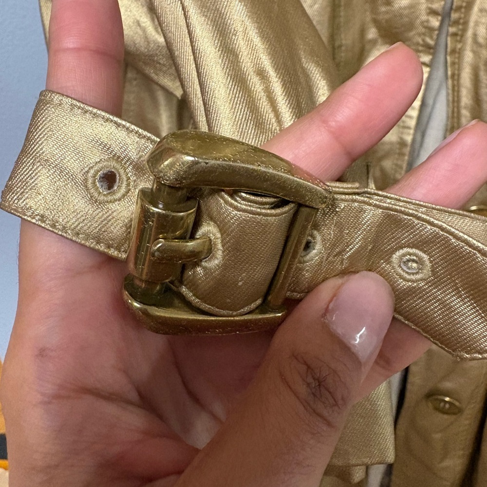 Burberry Gold Women's Trench Coat - Picture 9 of 14